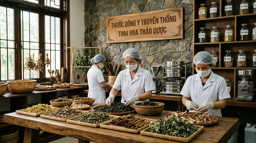 Công việc bào chế, sơ chế và kiểm soát chất lượng dược liệu trong Đông dược