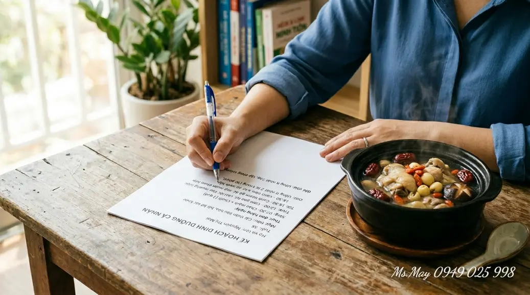 Chuyên gia tư vấn dinh dưỡng trị liệu Đông y thiết kế thực đơn bằng dược liệu