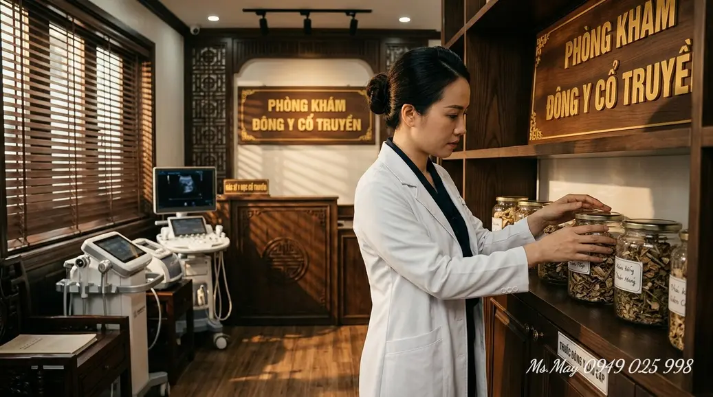 Phòng spa trị liệu kết hợp y học cổ truyền với thảo dược và thiết bị chăm sóc hiện đại
