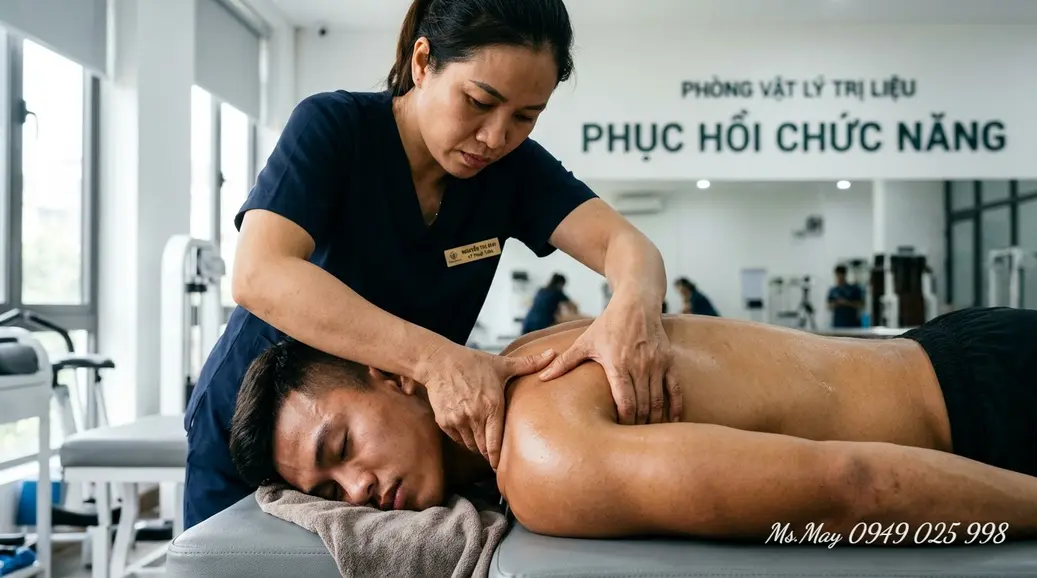 Châm cứu và xoa bóp bấm huyệt hỗ trợ phục hồi cơ xương khớp cho người chơi thể thao