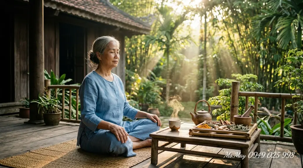 Hình minh họa cơ sở châm cứu uy tín với quy trình vô khuẩn, kim dùng một lần và thăm khám trước châm
