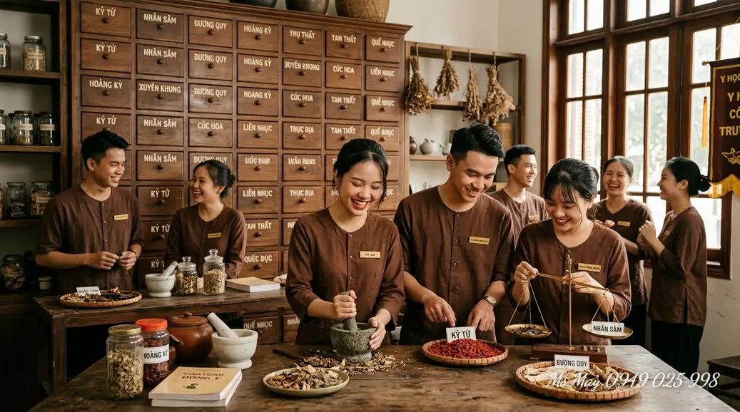 Hình minh họa quá trình lập kế hoạch học YHCT cho người đang đi làm ở tuổi 27