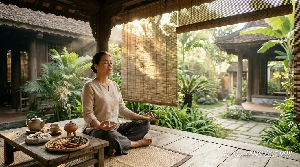 Day ấn nhẹ vùng cổ vai với lực vừa phải trong chăm sóc thư giãn hằng ngày