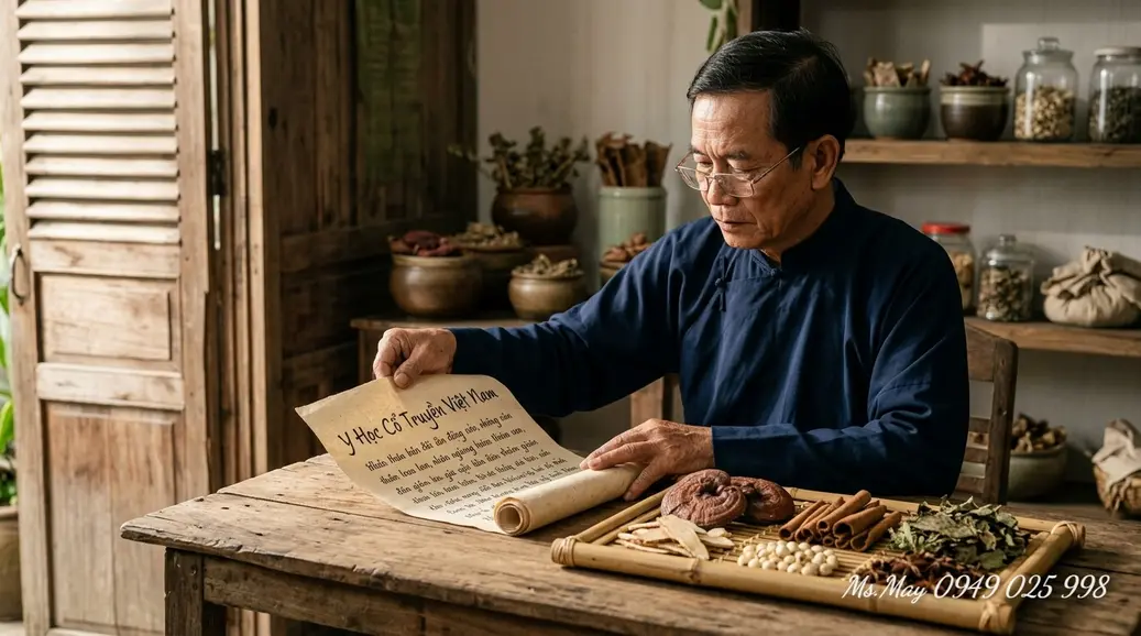 Minh họa nguyên tắc quân thần tá sứ khi phân tích bài thuốc cổ phương
