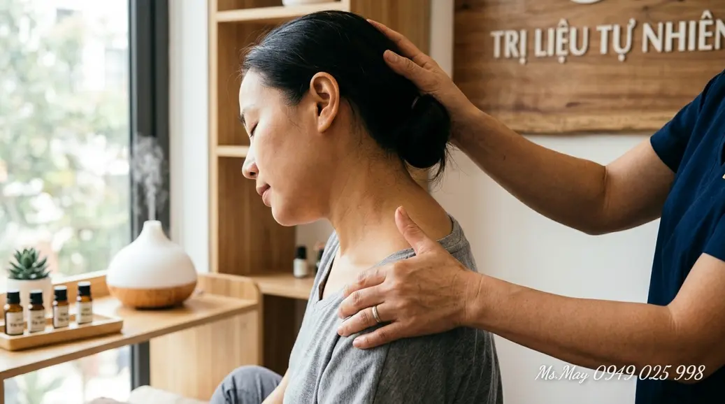 Hình minh họa định vị huyệt và hiểu giải phẫu trong học châm cứu bấm huyệt