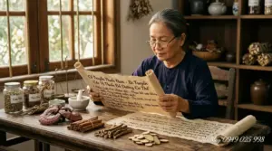 Minh họa cách xác định sai vị trí huyệt Hợp Cốc khi học trên mạng.