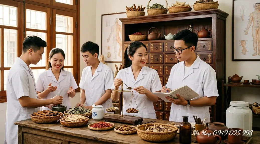 Sơ đồ 5 tố chất cốt lõi cần có để theo học ngành Y học Cổ truyền thành công.