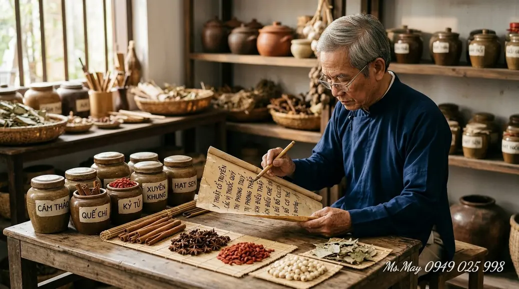 Sơ đồ tỷ lệ vị thuốc trong bài thuốc cổ truyền