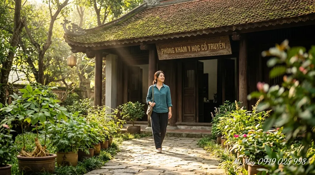 Sinh viên y học cổ truyền đang học về các loại thảo dược trong phòng học.
