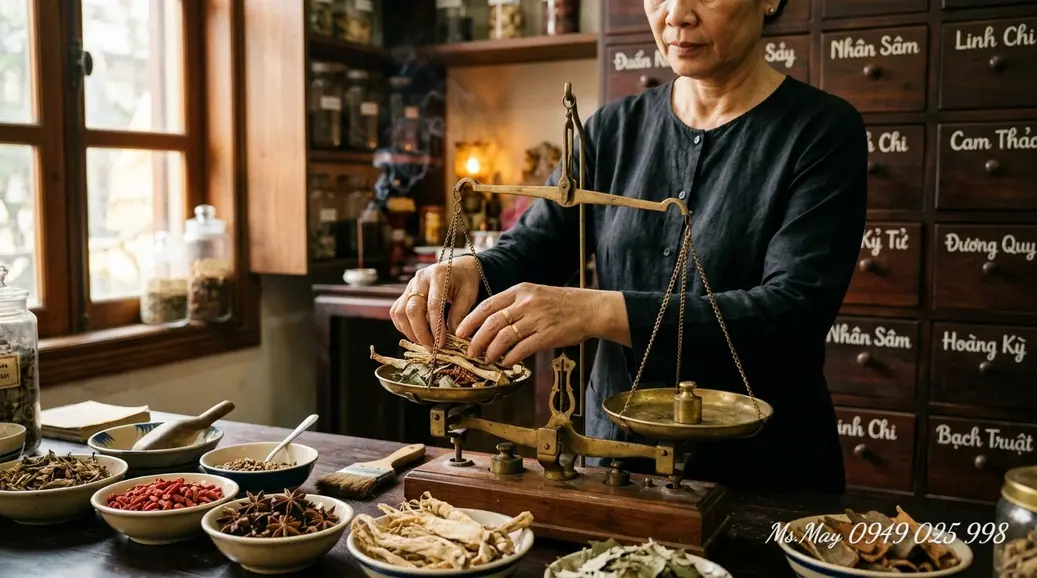 Một ly trà cam thảo nóng hổi, bốc khói nhẹ, cảnh báo về việc sử dụng lâu dài có thể không tốt cho sức khỏe.