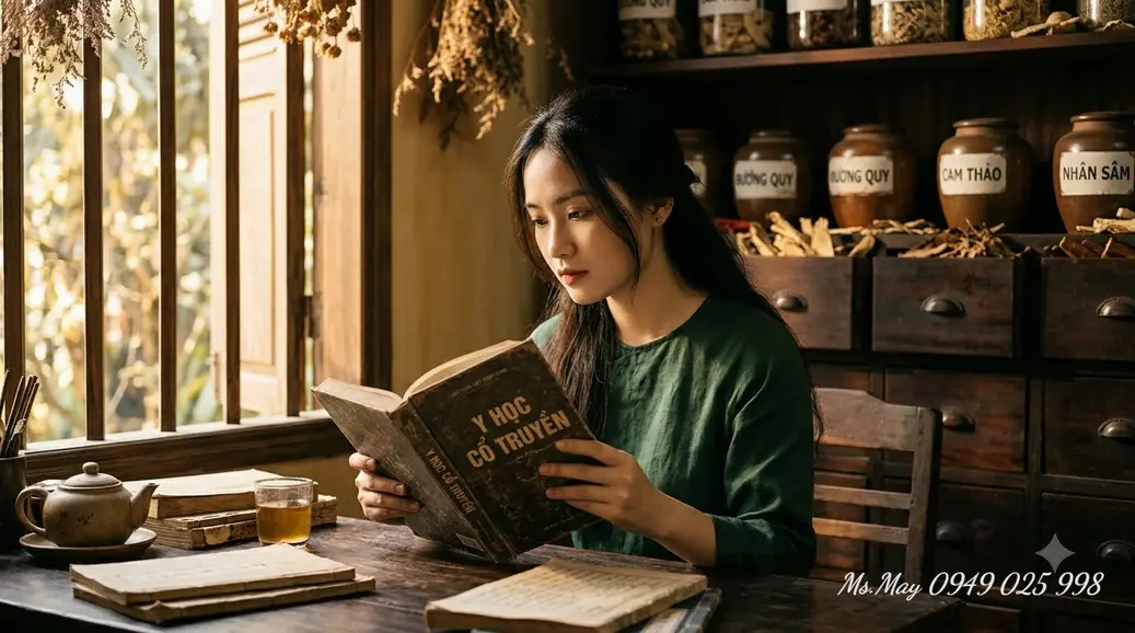 Các vị thảo dược Đông y được cân đo bốc thuốc theo đơn